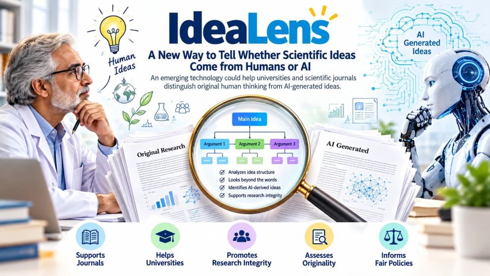 IdeaLens: A New Way to Tell Whether Scientific Ideas Come from Humans or AI