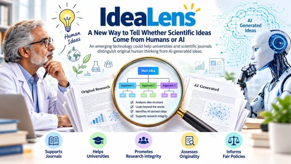 Idealens: A New Way To Tell Whether Scientific Ideas Come From Humans Or Ai